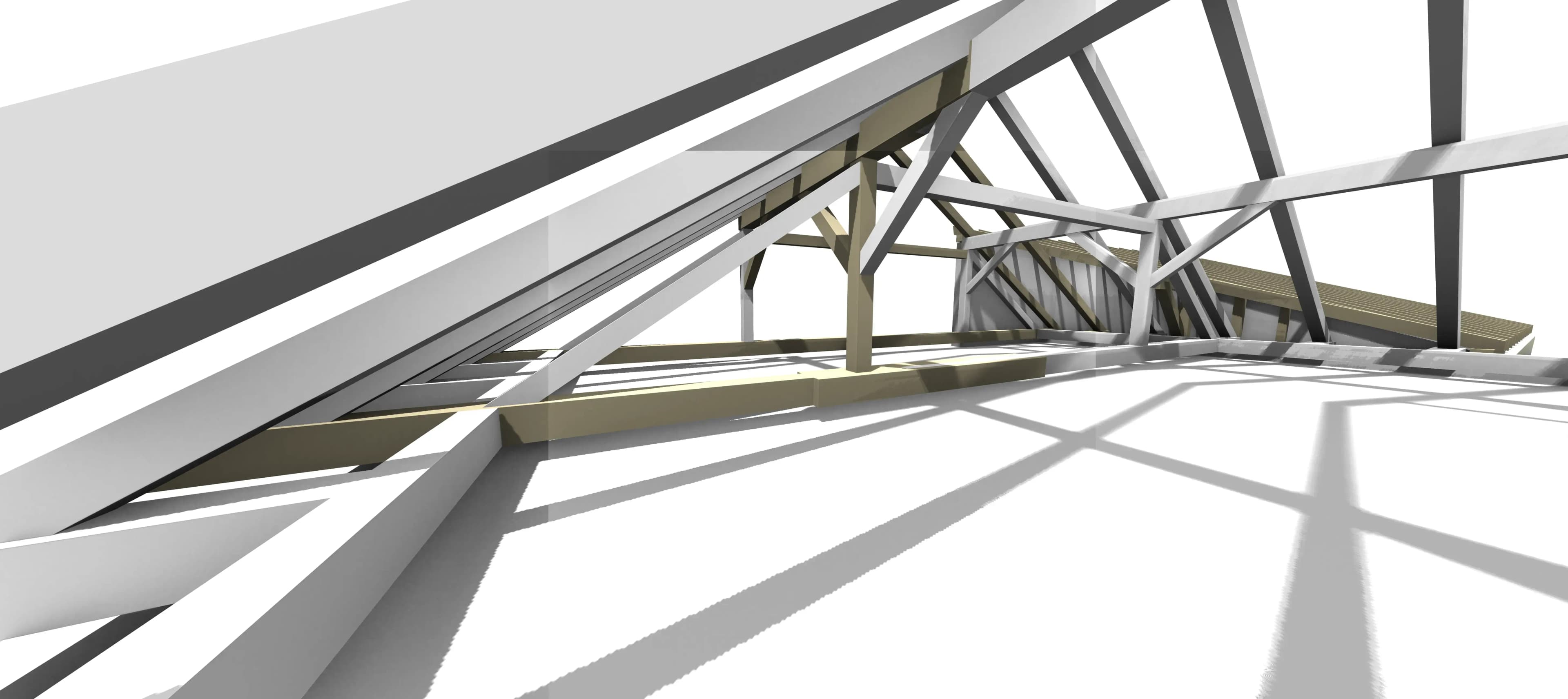 Návrh sanácie prvkov krovu